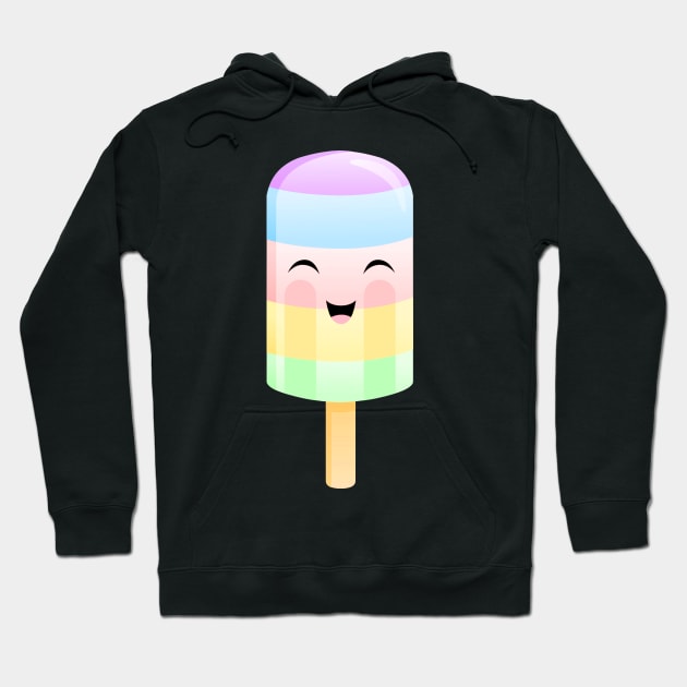 Happy Rainbow Popsicle Hoodie by PaperRain